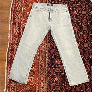 Hollister Men's Light Blue Straight Jeans